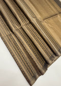 VSA635 - grey color body, pallu , blouse pure silk saree