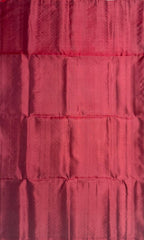 VSS397 - dark maroon color body, pallu , blouse pure silk saree