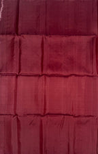 VSS404 - dark maroon color body, pallu , blouse pure silk saree
