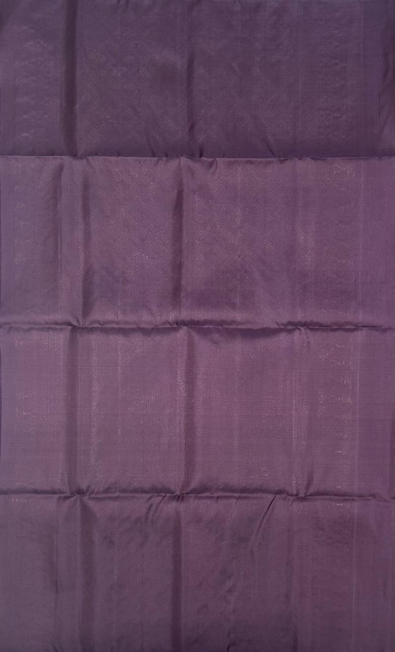 VSS407 - dark purple (naval palam) color body, pallu , blouse pure silk saree