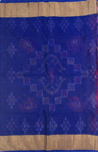VSISC408 - rani pink color body , ink blue color pallu , blouse.