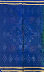 VSISC391 - green color body , navy blue color pallu , blouse.