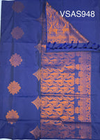 VSAS948 - light ink blue color body ,pallu , blouse.