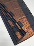 VSAS941 - black color body ,pallu , blouse.