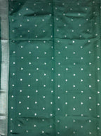VSAS966 - yellow color body , green color pallu , blouse.