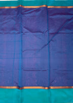 VSKC470 - dark pink color body , pink with blue color pallu , blouse.