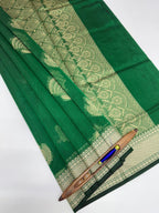 VSKC515 - green color body,pallu , blouse.