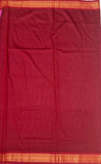 VSC660 - dark pink color body , maroon color pallu,blouse.
