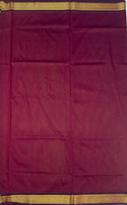 VSC667 - green color body ,dark maroon color pallu,blouse.