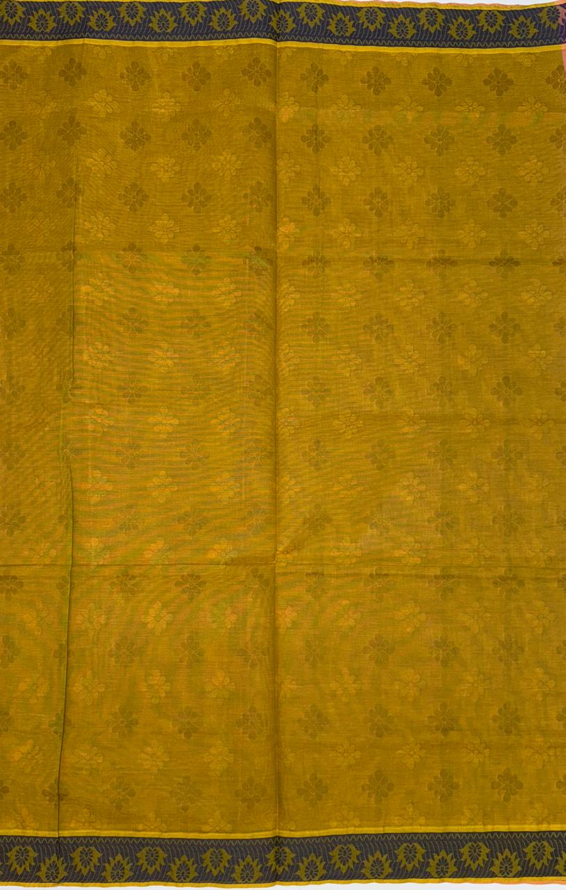 VSC729 - light violet with yellow color body , light green color pallu,blouse.