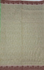 VSC733 - rexona green color body , light beige color pallu,blouse.