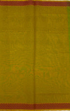 VSC734 - green with yellow color body , yellow color pallu,blouse.