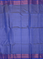 VSAS989 - dark peach color body , blue color pallu , blouse.