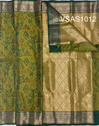 VSAS1012 - green color body ,pallu , blouse.