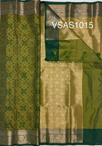VSAS1015 - green color body ,pallu , blouse.