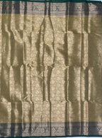VSAS1017 - cow dung green color body ,pallu , blouse.