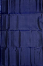 VSA601 - navy blue color body, pallu , blouse pure silk saree