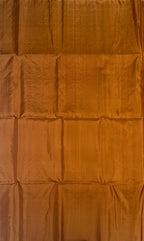 VSS441 - dark mustard color body, pallu , blouse pure silk saree