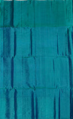 VST245 - pastel lavender color body , peacock green color pallu , blouse - Pure silk saree