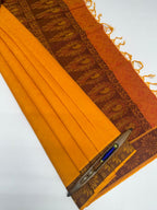 VSC750 - yellow color body , red with yellow color pallu,blouse.