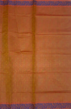 VSC763 - blue with maroon color body , maroon with mustard color pallu,blouse.