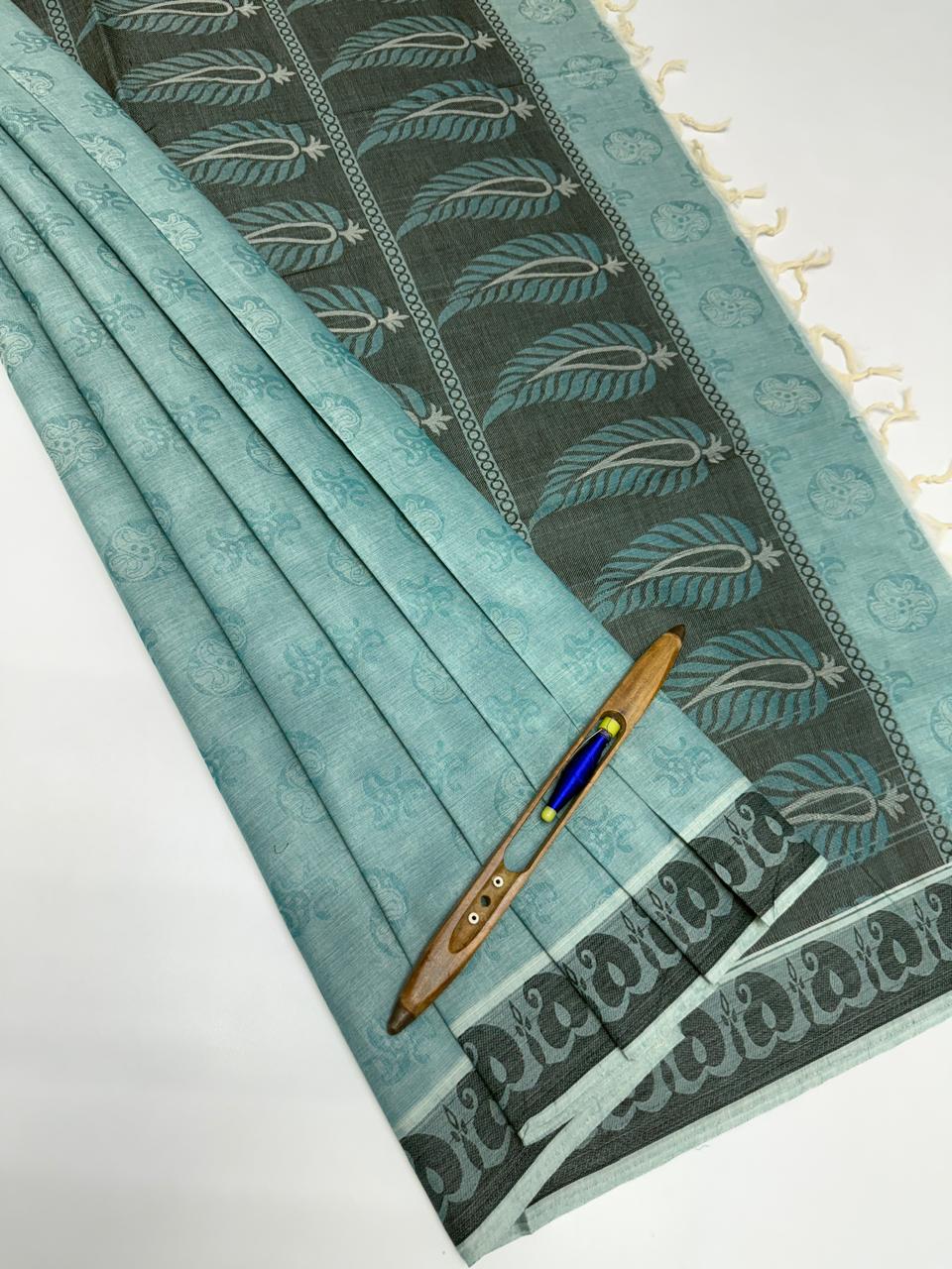 VSC771 - light blue color body, pallu,blouse.