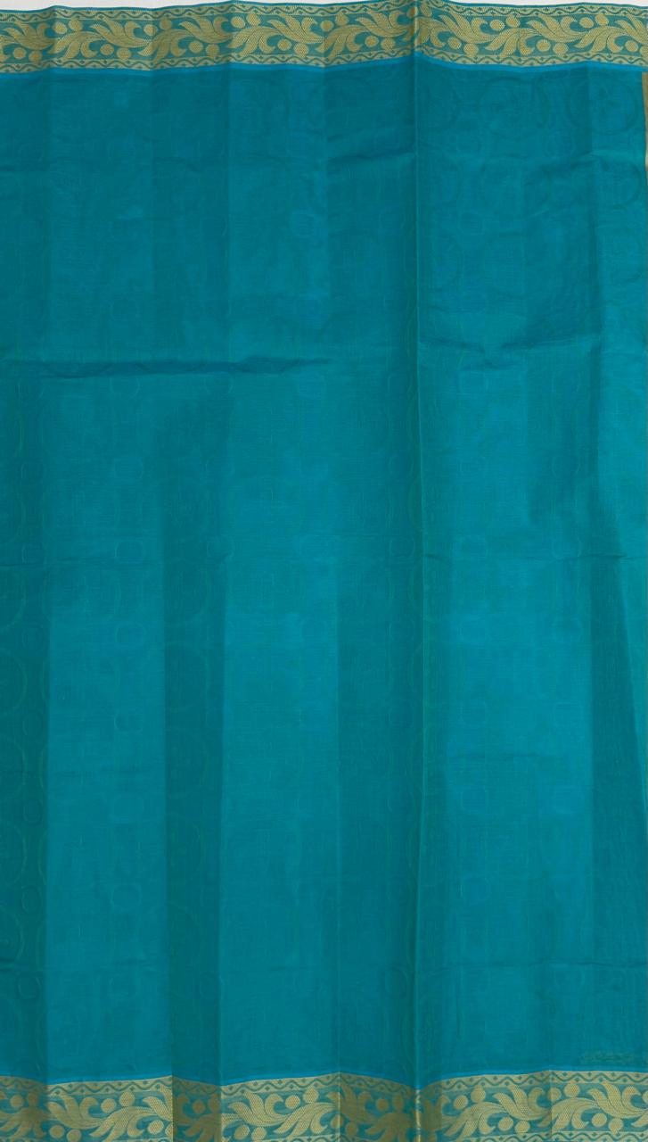 VSC783 - blue color body, pallu,blouse.