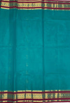 VSC794 - peacock blue color body, pallu,blouse.