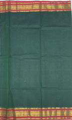 VSC800 - green color body, pallu,blouse.