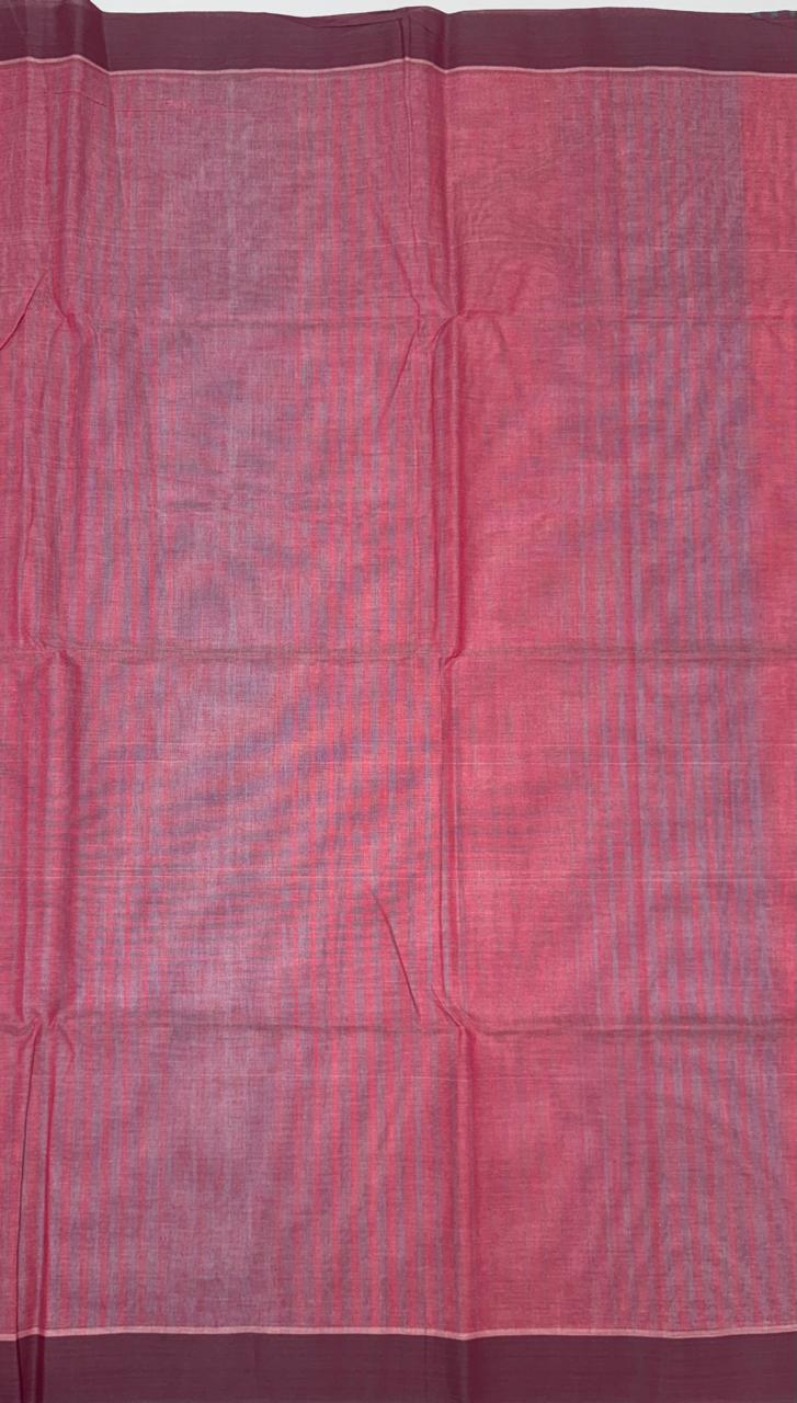 VSC819 - light pink with sky blue color body , light pink color pallu,blouse.