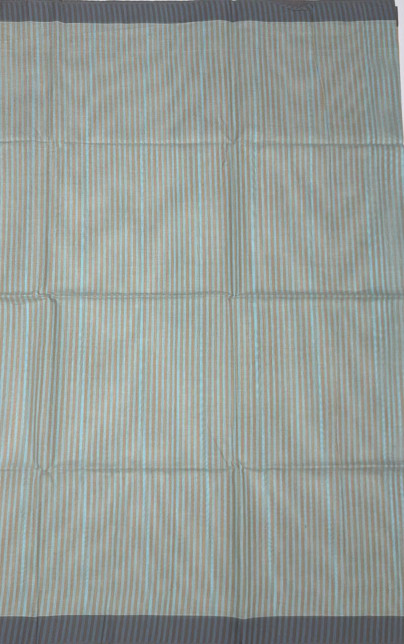 VSC824 - sandal with sky blue color body, pallu,blouse.