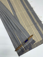 VSC827 - light grey color body, pallu,blouse.
