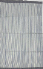 VSC829 - white with blue color body, pallu,blouse.