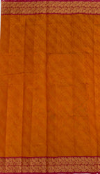 VSC851 - orange color body, pallu,blouse.