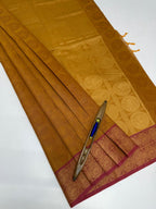 VSC860 - mustard yellow color body, pallu,blouse.