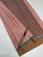 VSC862 - peach color body, pallu,blouse.