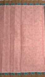 VSC862 - peach color body, pallu,blouse.