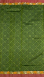 VSC872 - leaf green color body, pallu,blouse.