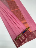 VSC901 - rose milk color body, pallu,blouse.