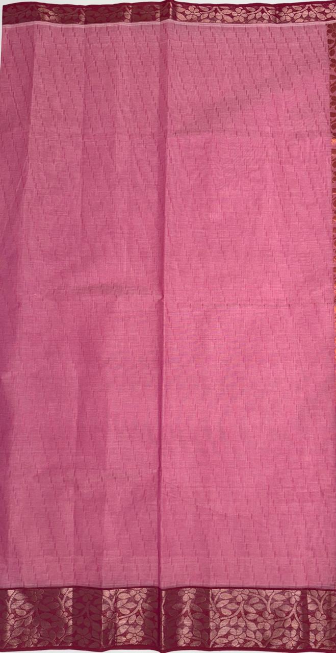 VSC901 - rose milk color body, pallu,blouse.