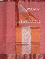 VSC902 - red color body, pallu,blouse.