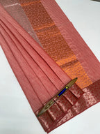 VSC902 - red color body, pallu,blouse.