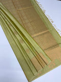 VSAS1035 - pastel green color body ,pallu , blouse.