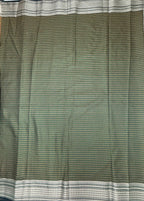 VSAS1038 - bottle green color body, pallu , blouse.