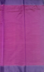 VSKC517 - dusky pink color body , violet color pallu , blouse.