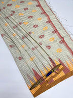 VSC904 - half white color body, pallu,blouse.