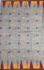 VSC904 - half white color body, pallu,blouse.