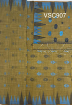 VSC907 - beige color body, pallu,blouse.