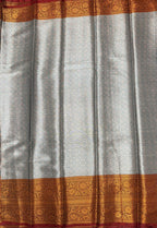VSAS1061 - grey color body ,pallu , blouse.
