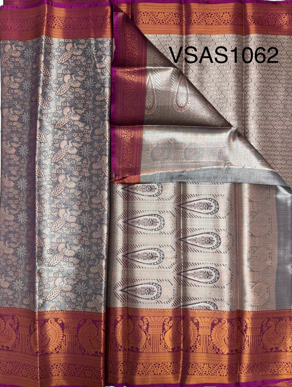 VSAS1062 - light lavender color body ,pallu , blouse.